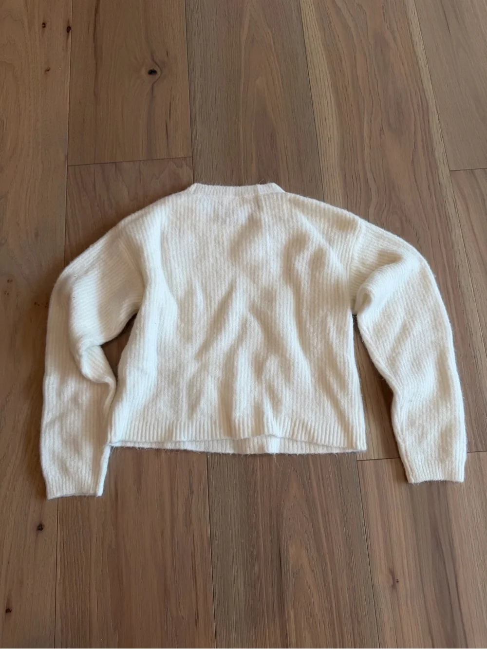 Crewcuts Ivory Ribbed Crewneck Sweater